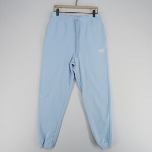 Martin Asbjorn MA Sweatpants Mens Small Light‎ Blue French Terry Jogger Pockets